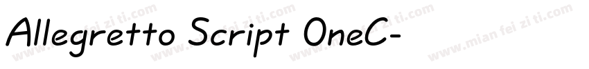 Allegretto Script OneC字体转换